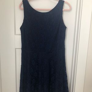 Blue lace dress